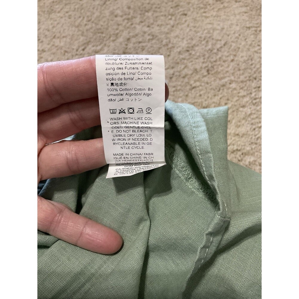 SHEIN, Women’s, Sleeveless Dress, Waist Cut-outs, Sage Green, Size: XS - Picture 7 of 7